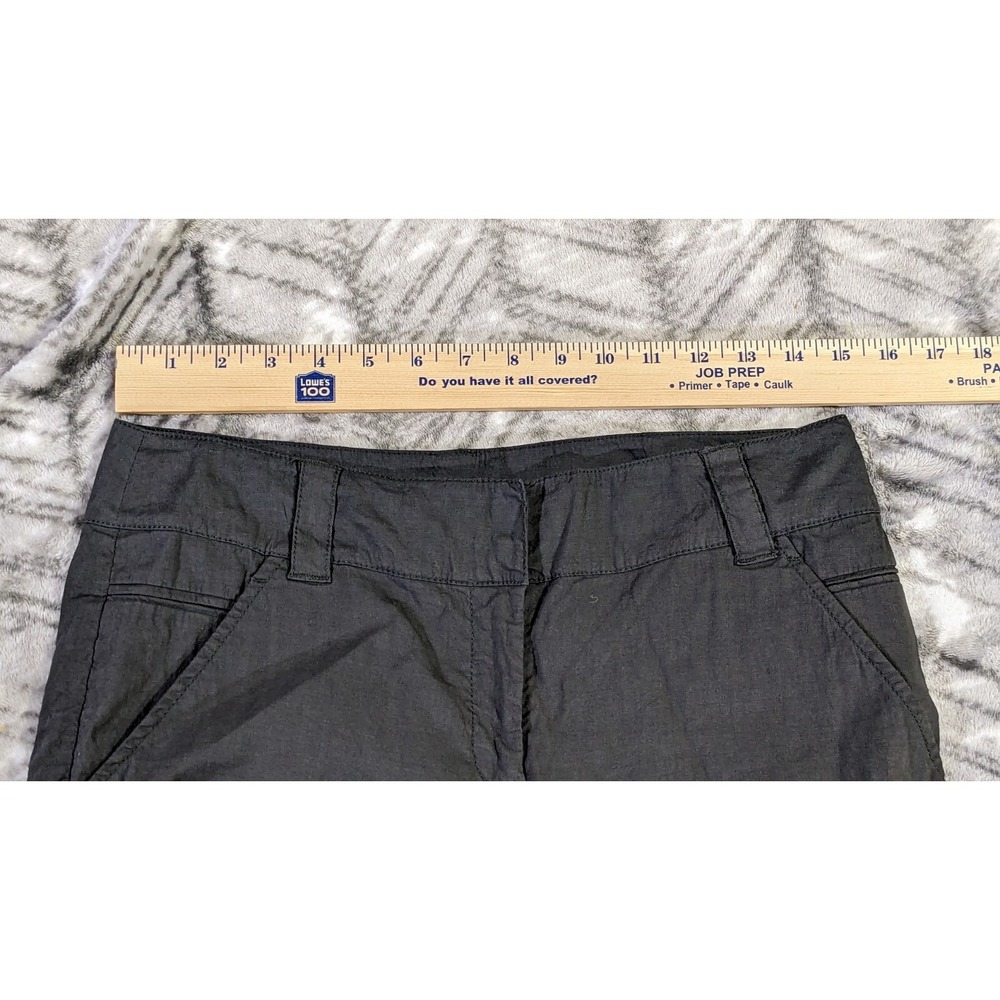 Eileen Fisher Womens Size 8 30x24 Gray Linen Blend Stretch Pants Italian Fabric - Picture 3 of 11